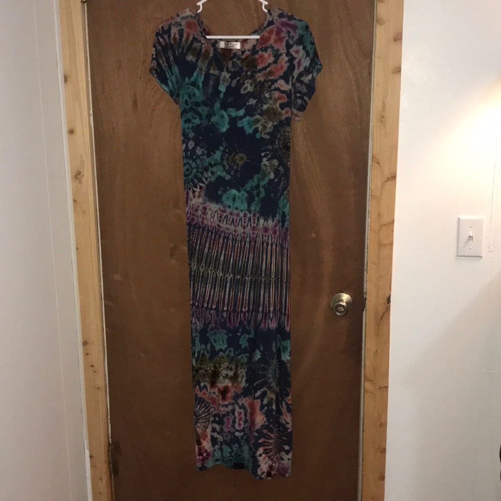Ankle length tye dye dress